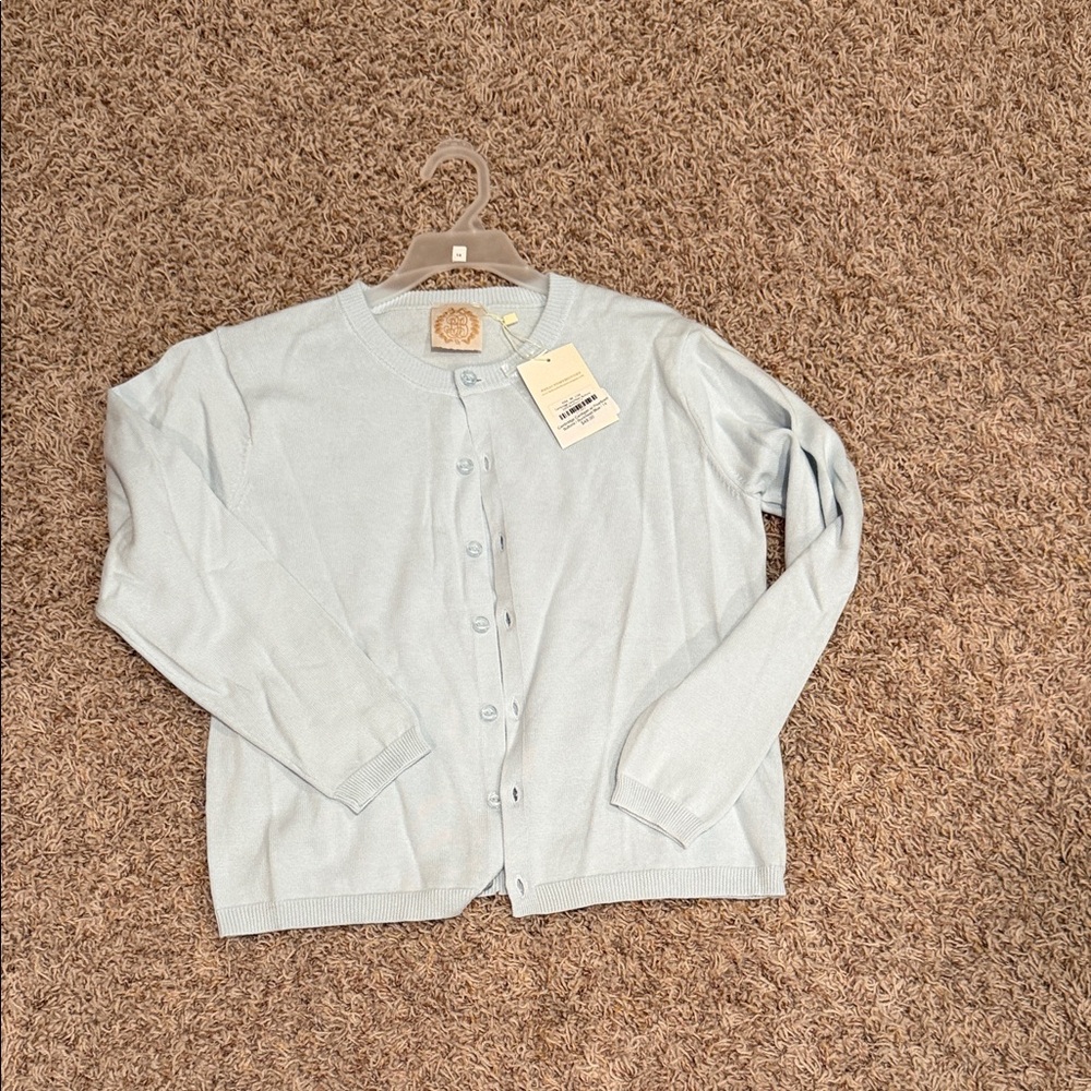 NWT The Beaufort Bonnet Company Sky Blue Kids' Cardigan